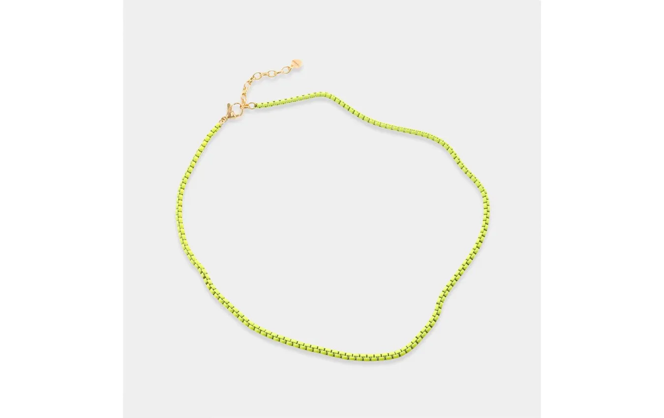 16 Enamel Cable Chain Necklace