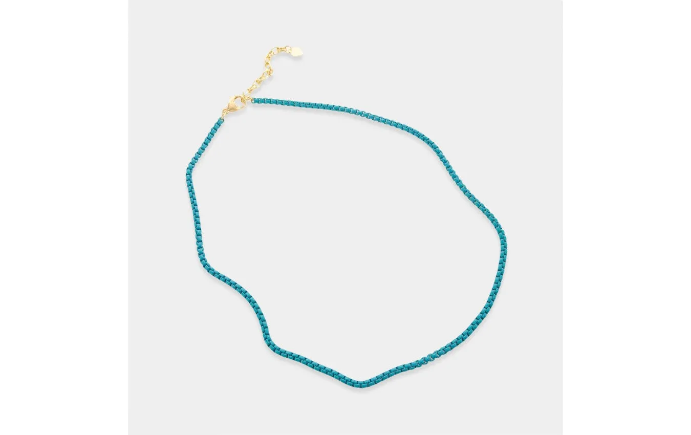 16 Enamel Cable Chain Necklace