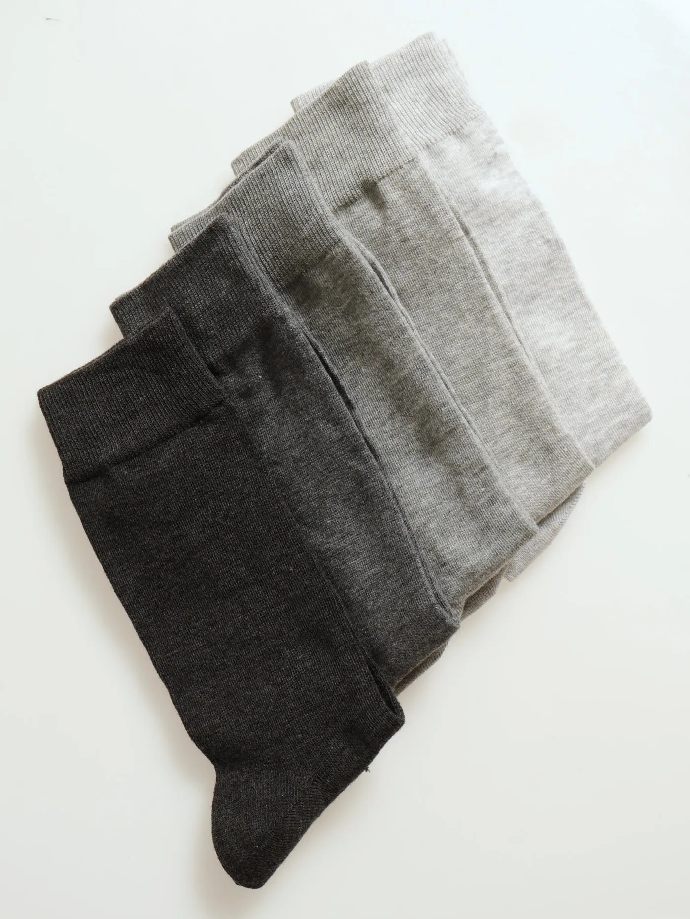 5 Pack Anklet Socks - Grey Melange