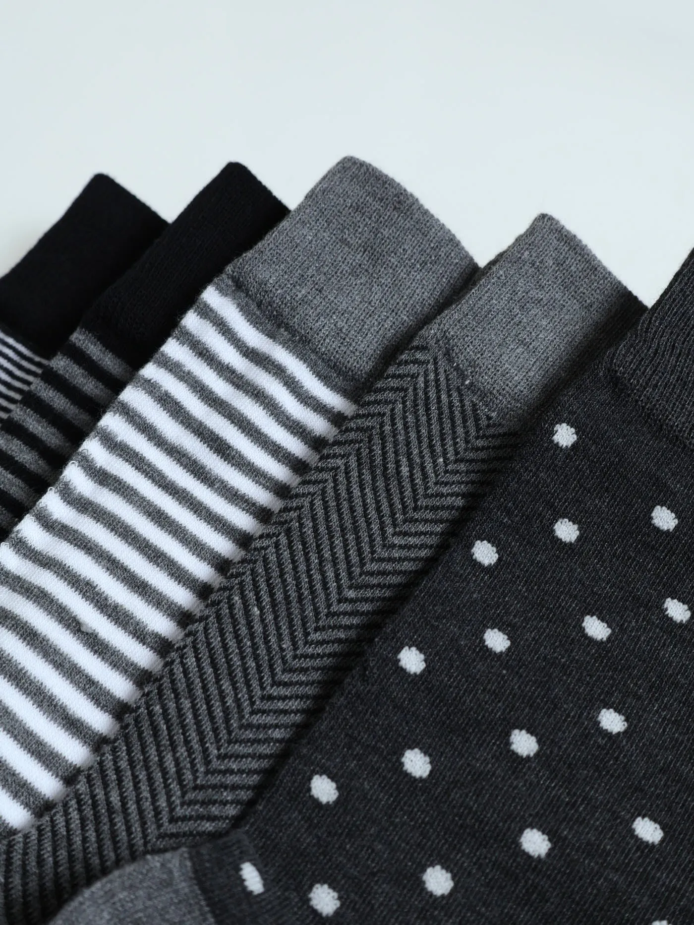 5 Pack Anklet Socks - Grey