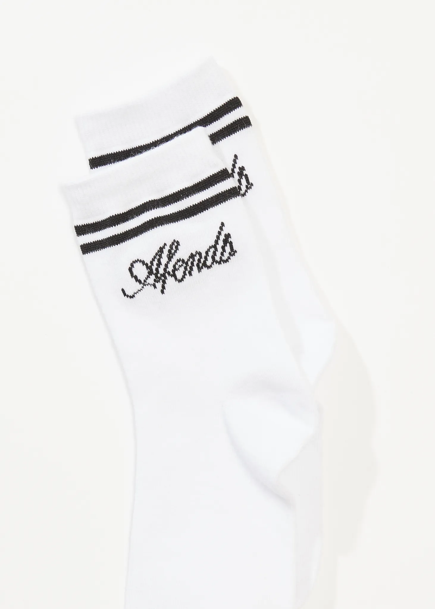 AFENDS Womens Notice - Socks Two Pack - White / Black