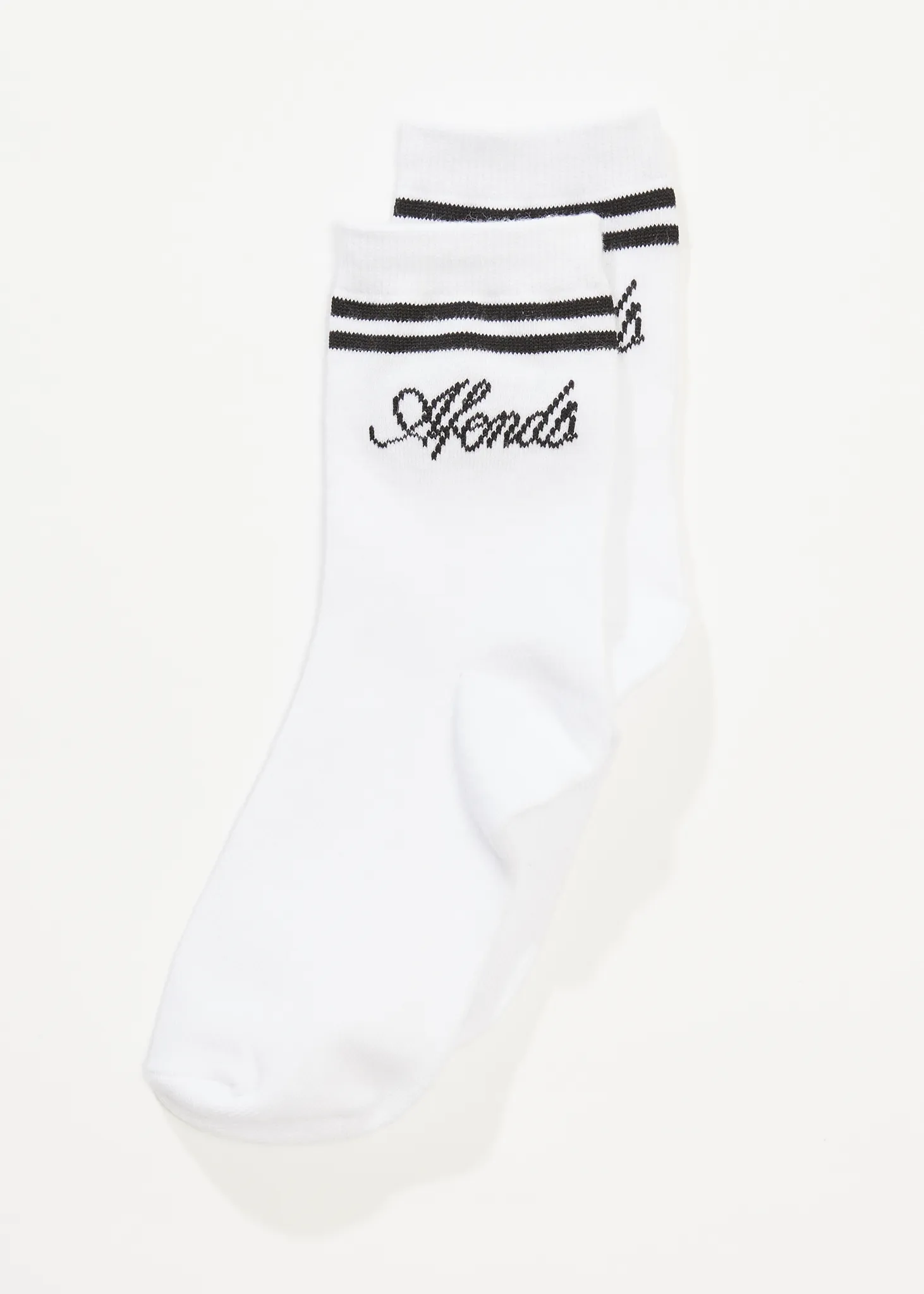 AFENDS Womens Notice - Socks Two Pack - White / Black