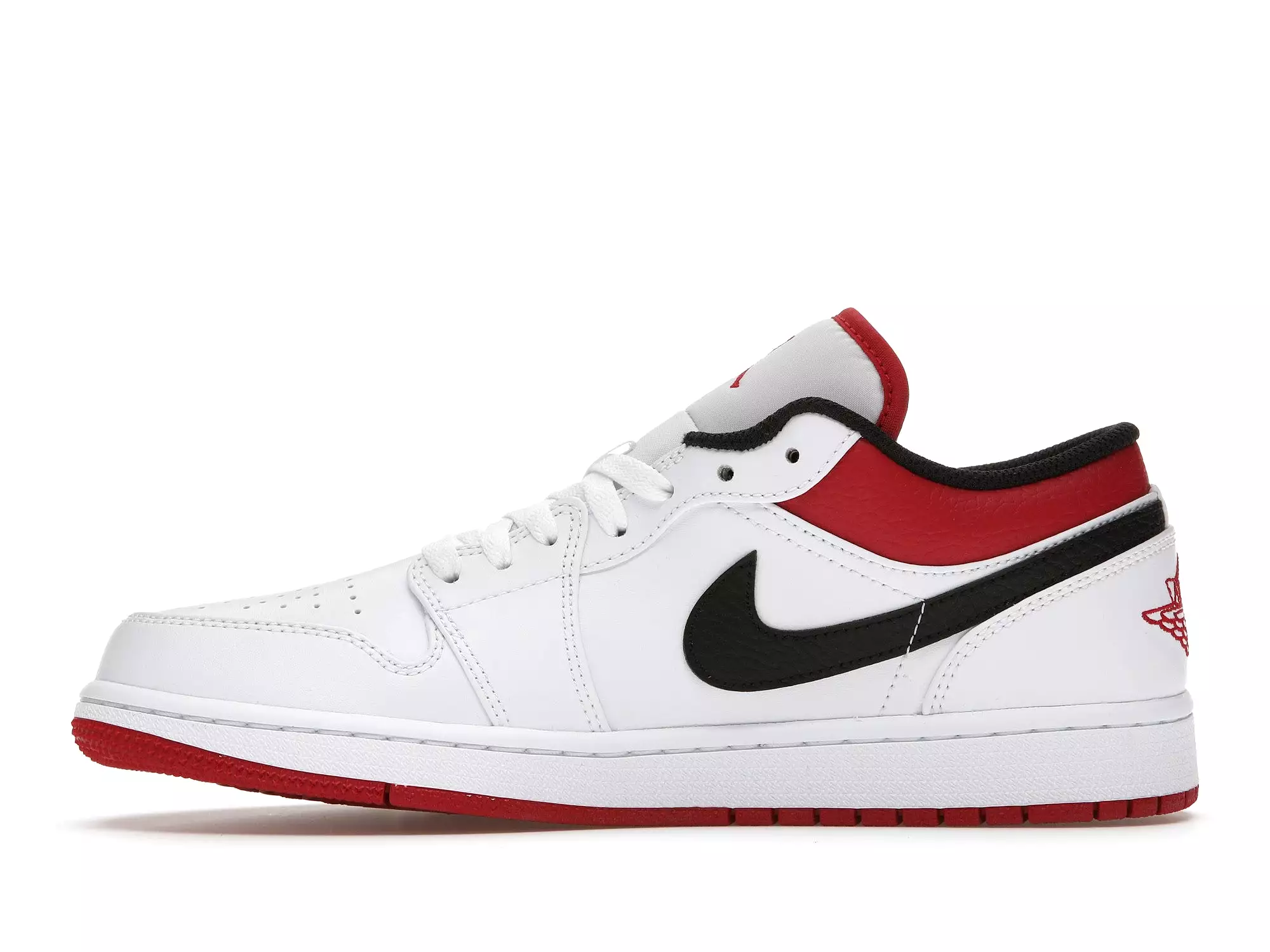 Air Jordan 1 Low White University Red Black