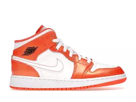 Air Jordan 1 Mid Metallic Orange  GS