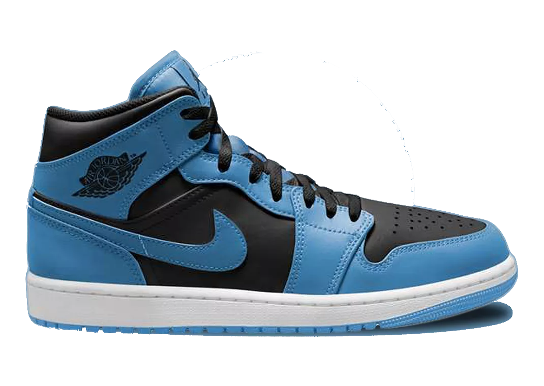 Air Jordan 1 Mid University Blue Black (TD)