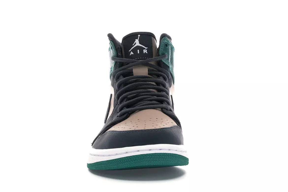 Air Jordan Retro 1 High Bio Beige Anthracite Mystic Green (W)