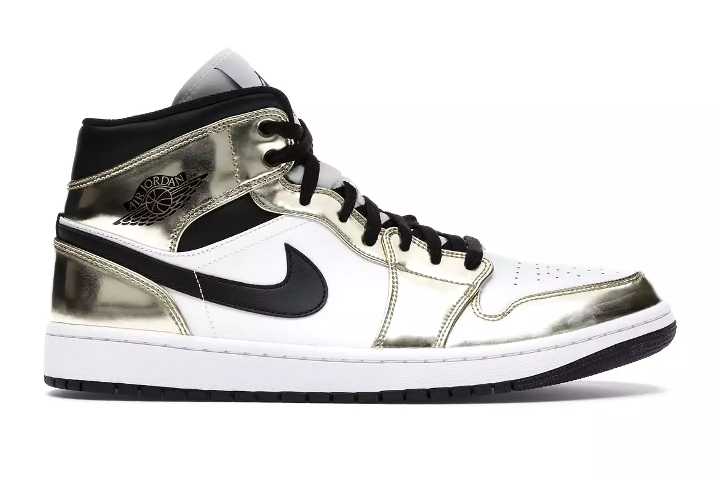 Air Jordan Retro 1 Mid Metallic Gold