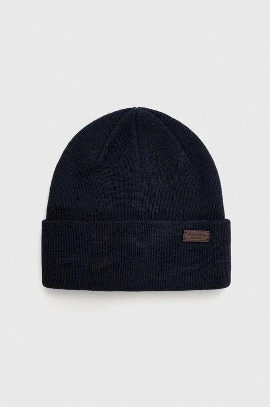 Barbour beanie navy blue color