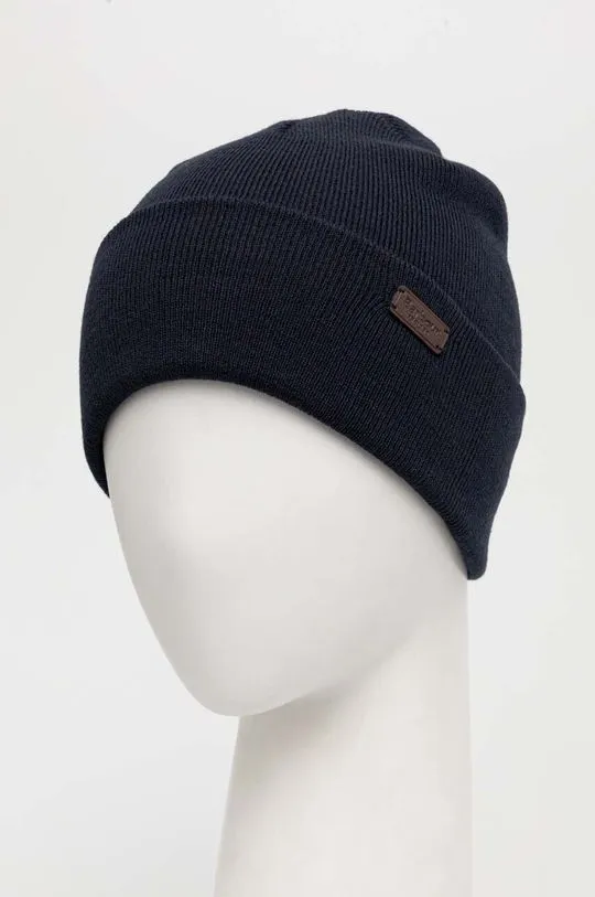 Barbour beanie navy blue color