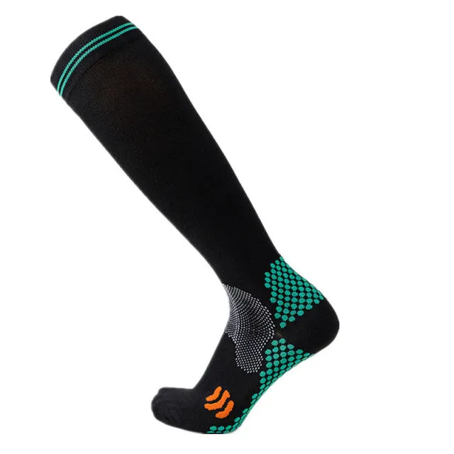 Black Compression Blood Circulation Promotion Slimming Socks for Men