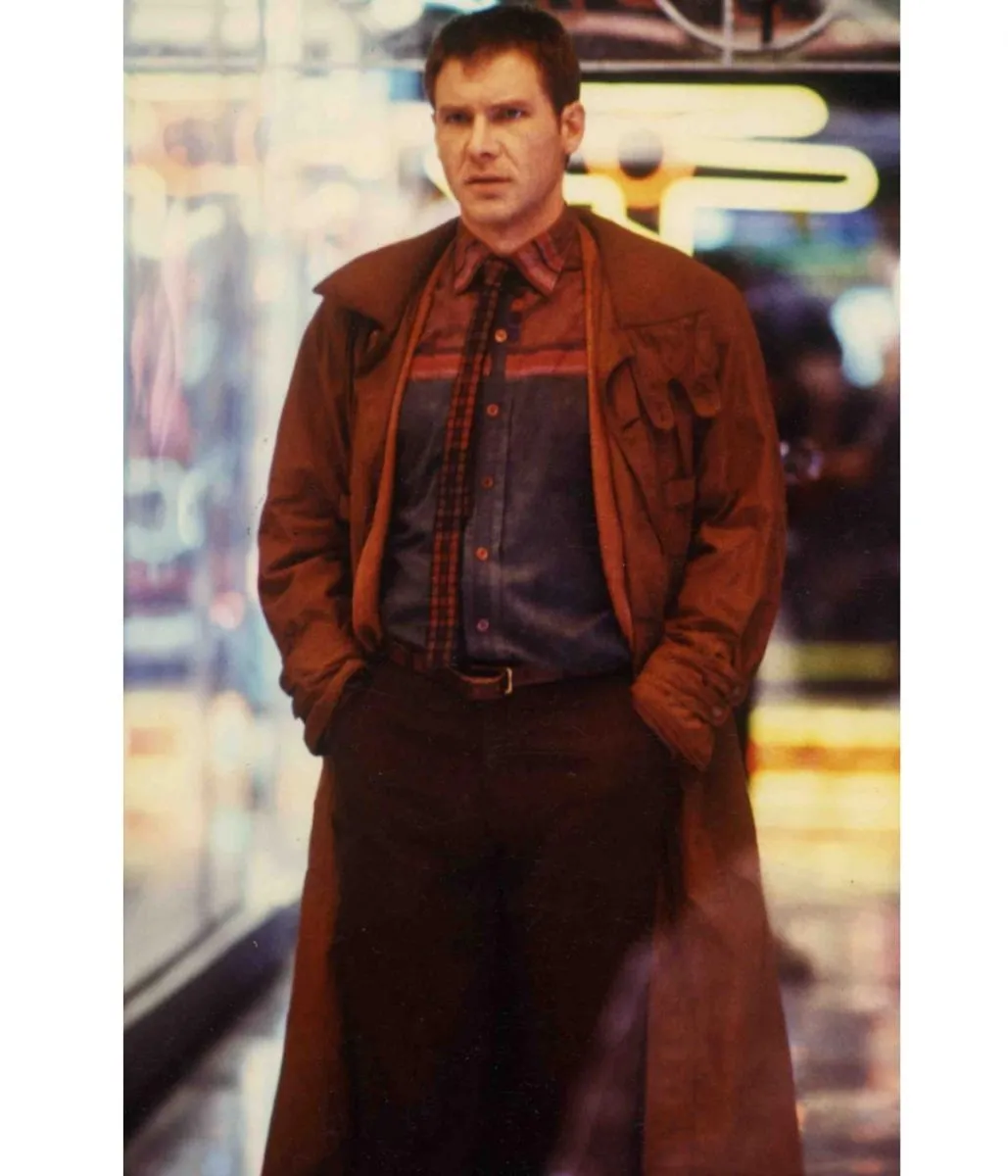 Blade Runner Harrison Ford Brown Coat