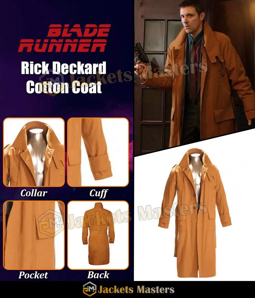 Blade Runner Harrison Ford Brown Coat