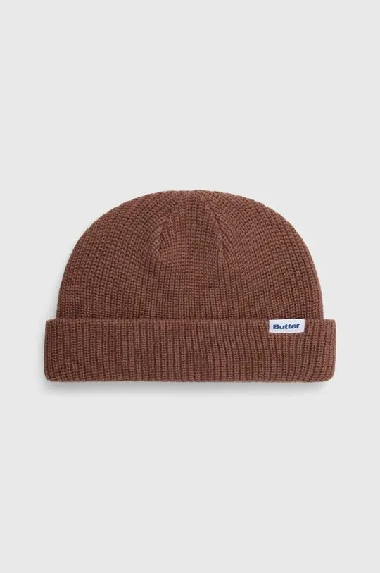 Butter Goods beanie Wharfie Beanie brown color BGQ423D14104