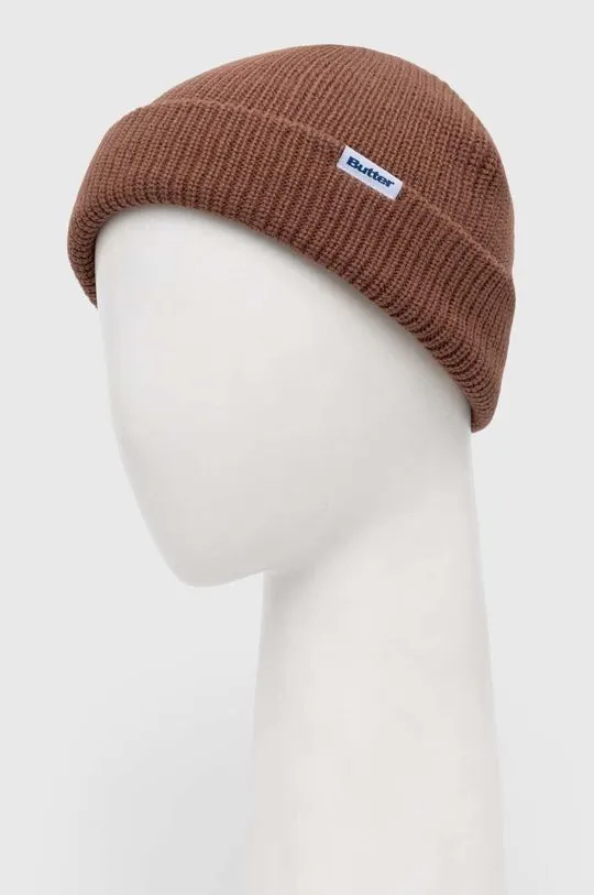 Butter Goods beanie Wharfie Beanie brown color BGQ423D14104