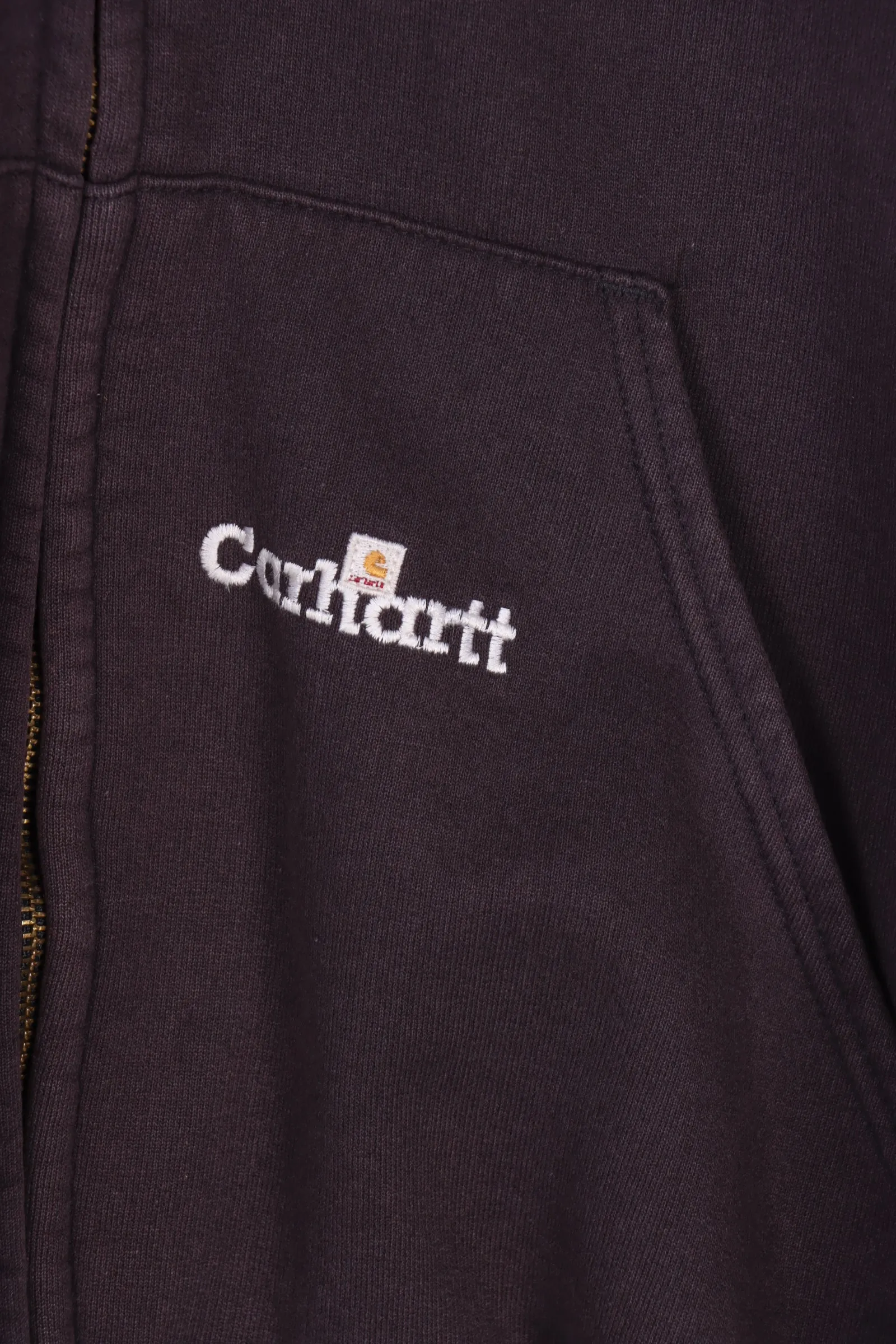 CARHARTT Plum Embroidered Full Zip Lined  Sweatshirt (XXL)