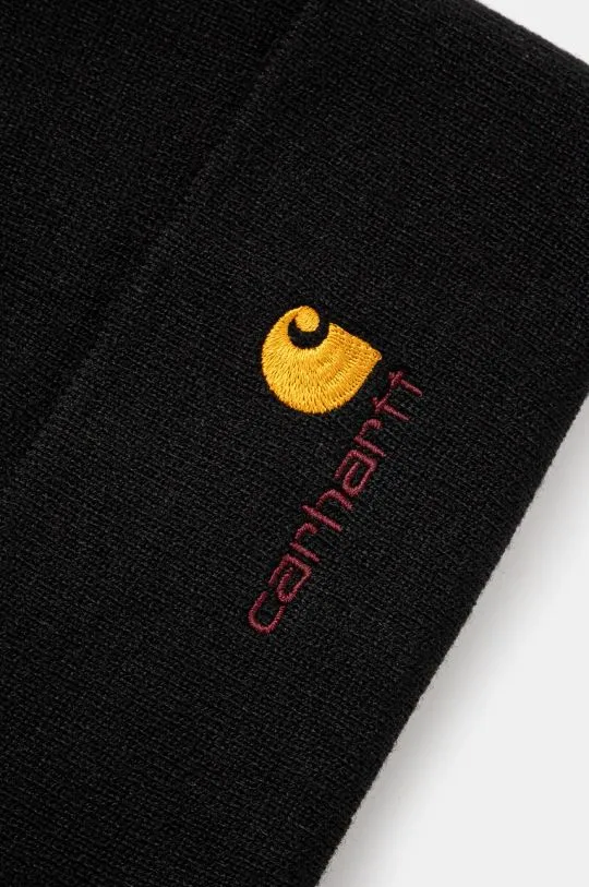 Carhartt WIP beanie American Script Beanie black color I034235.89XX