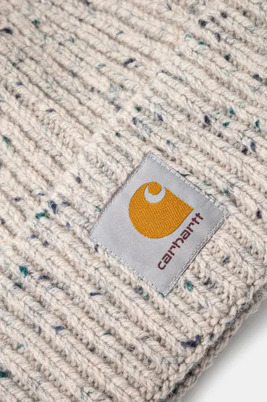 Carhartt WIP beanie Anglistic Beanie beige color thick knit I013193.2FNXX