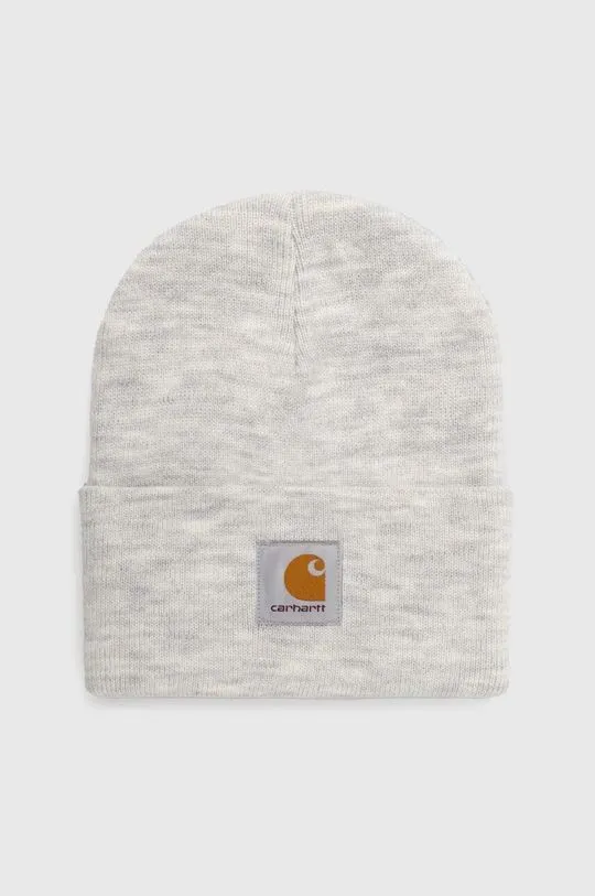 Carhartt WIP beanie gray color