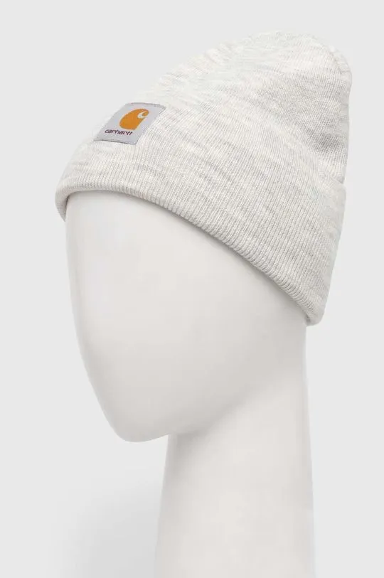 Carhartt WIP beanie gray color