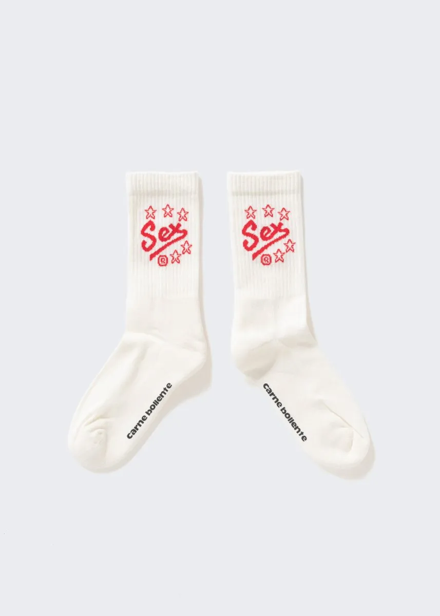 Carne Bollente Socks Shocks White