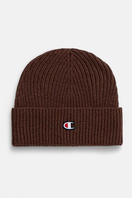 Champion wool beanie brown color 802418