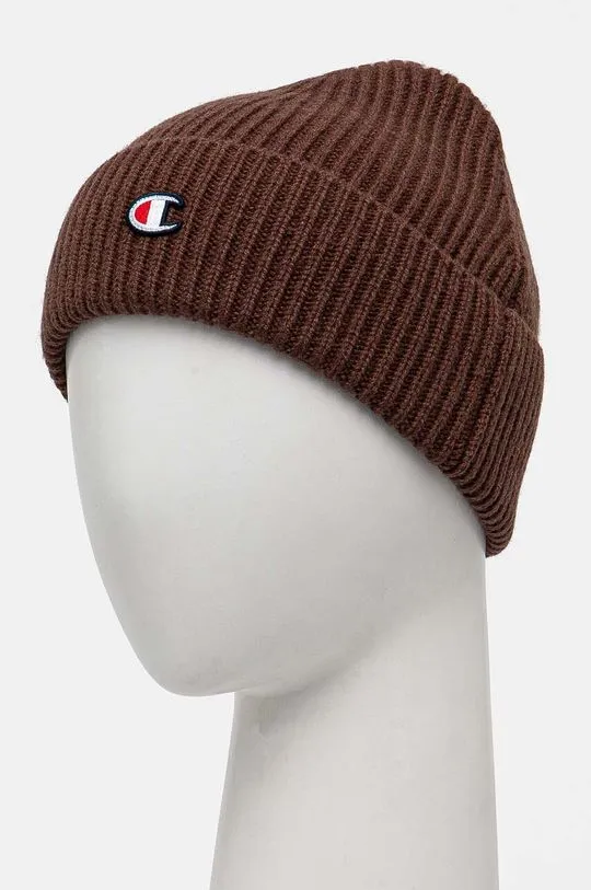 Champion wool beanie brown color 802418