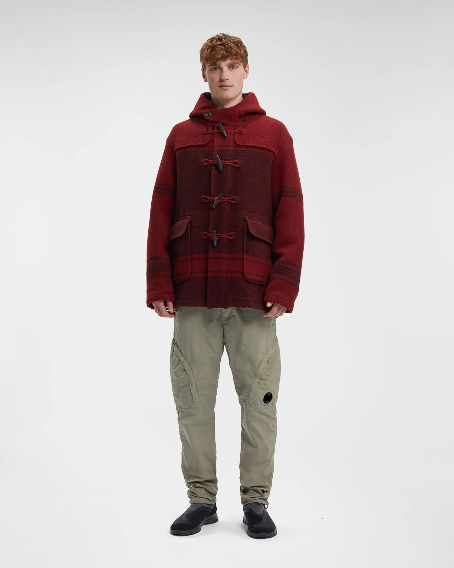 C.P. Duffel Garment Dyed Coat Ketchup