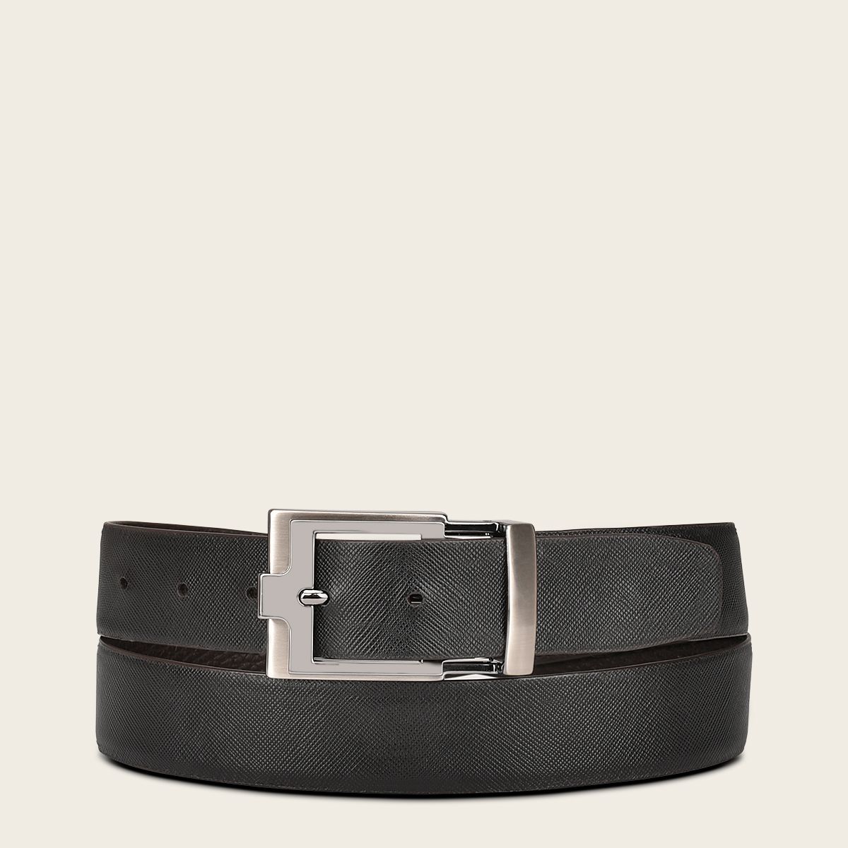 CS552RS - Cuadra brown casual western cowhide leather belt for men.