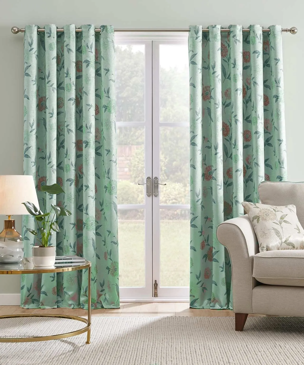 Dahlia Thermal Blackout Eyelet Curtains