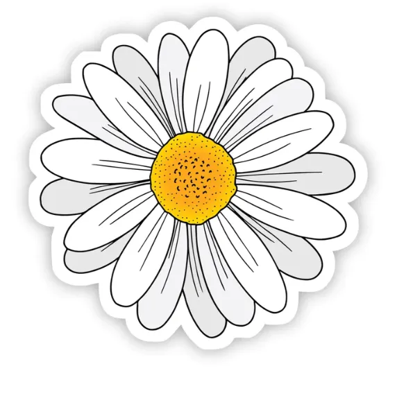 Daisy Flower Sticker