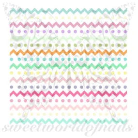 Easter Nail Art Spring colors Chevron Nail Water Decals Nail Transfers Wraps