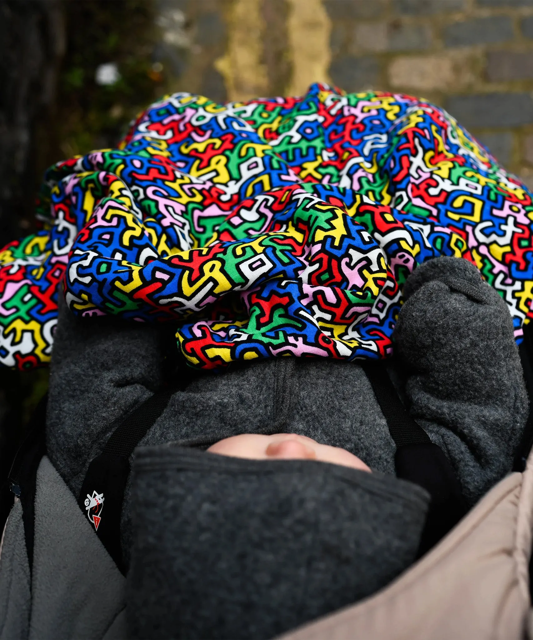 Etta Loves X Keith Haring Reversible Organic Muslin Blanket