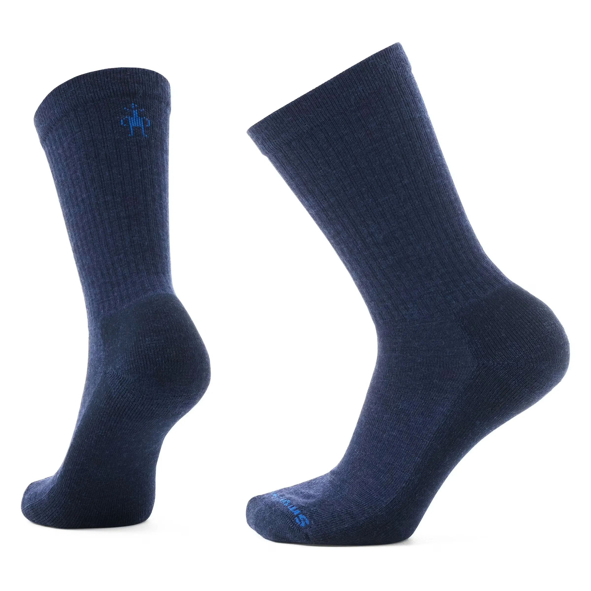 Everyday Solid Rib Light Cushion Crew Socks - SW001887