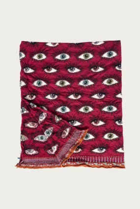 Fulling Wool Blanket SPEAKEASY (Colorful) - Wine