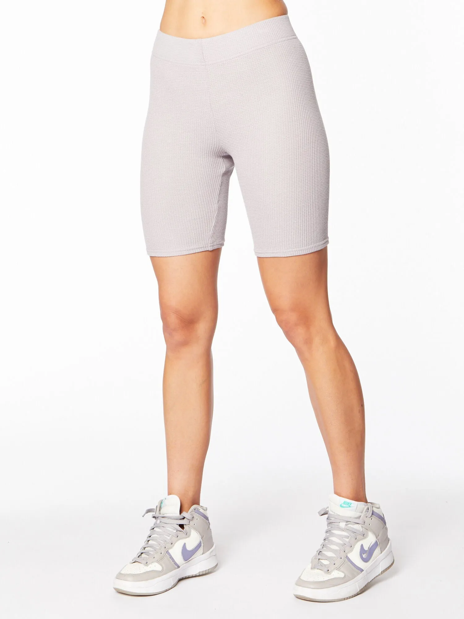 Good American | Thermal Bike Short | Lilac Mist