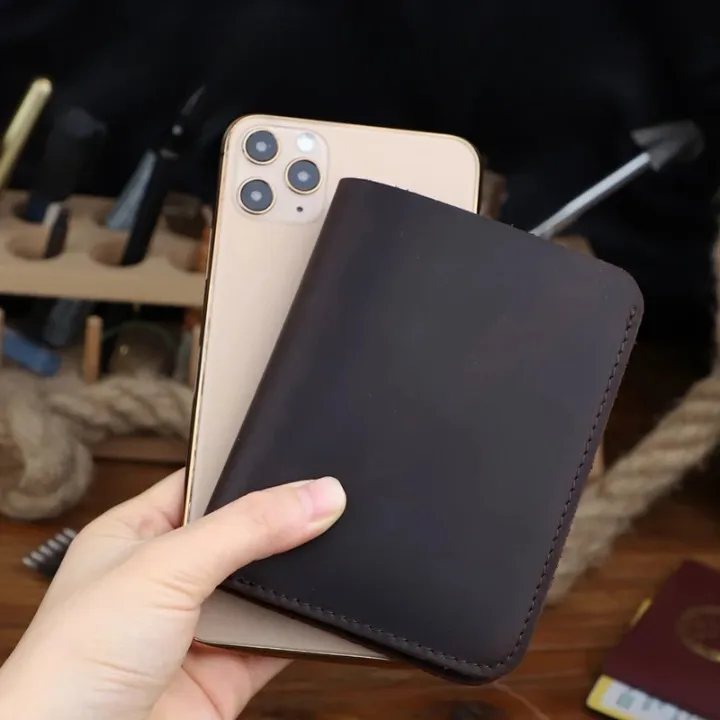 Handmade Retro Style Genuine Leather Wallet for Men and Women