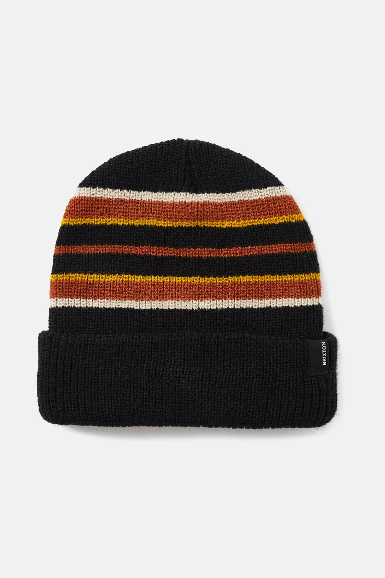 Heist Stripe Beanie - Black/Caramel