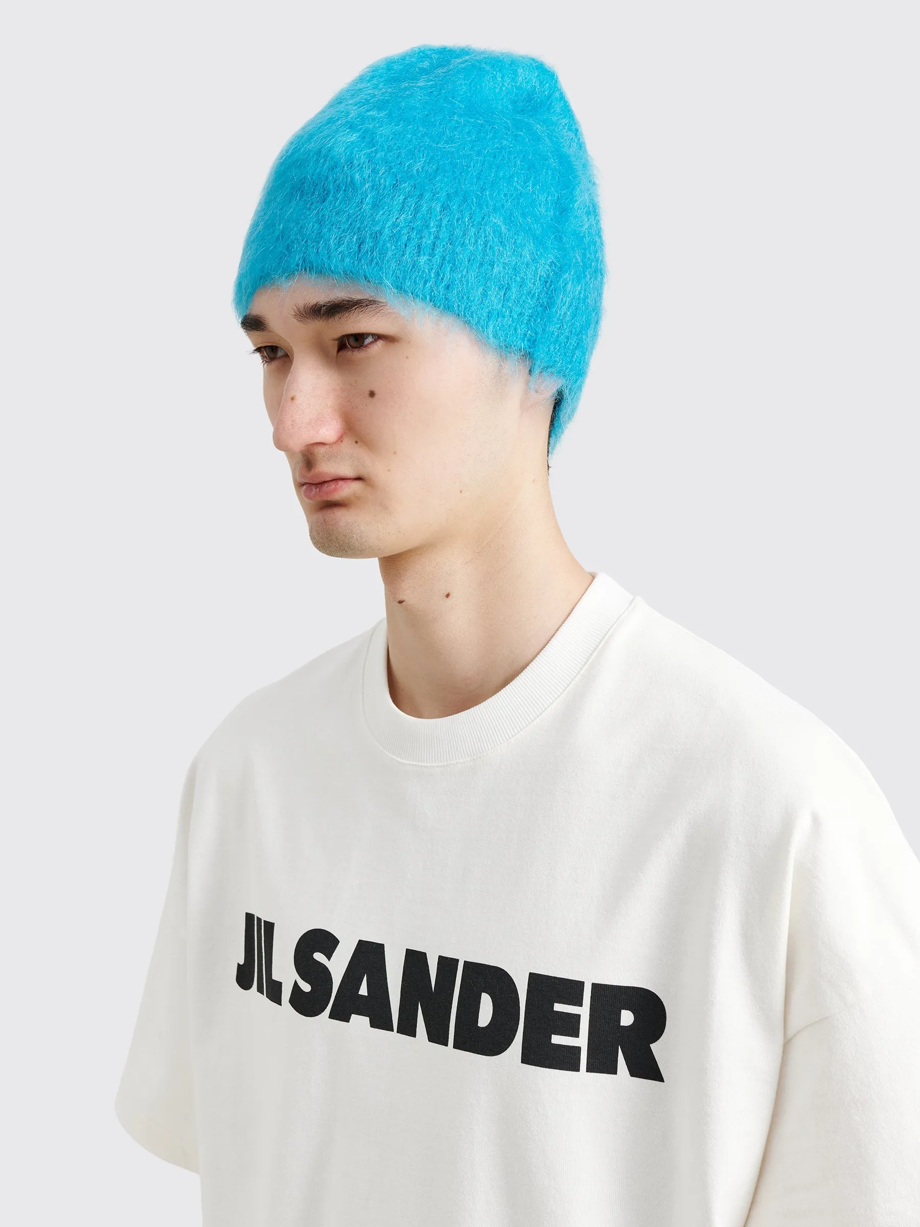 Jil Sander+ Generic Mohair Beanie Cyan Blue