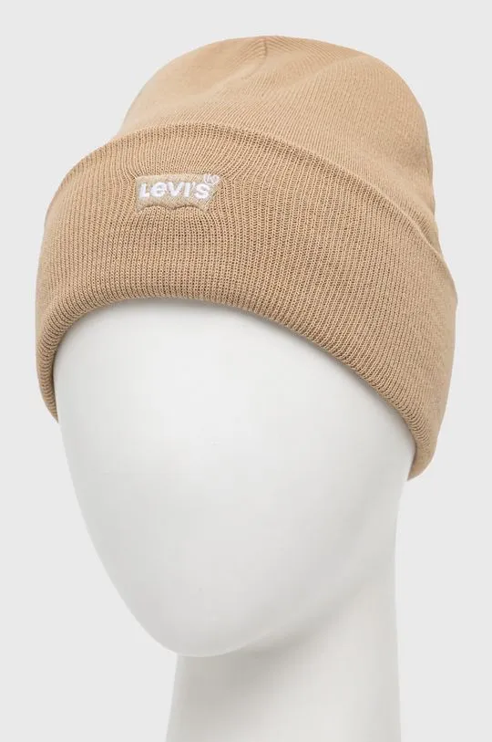 Levi's beanie beige color