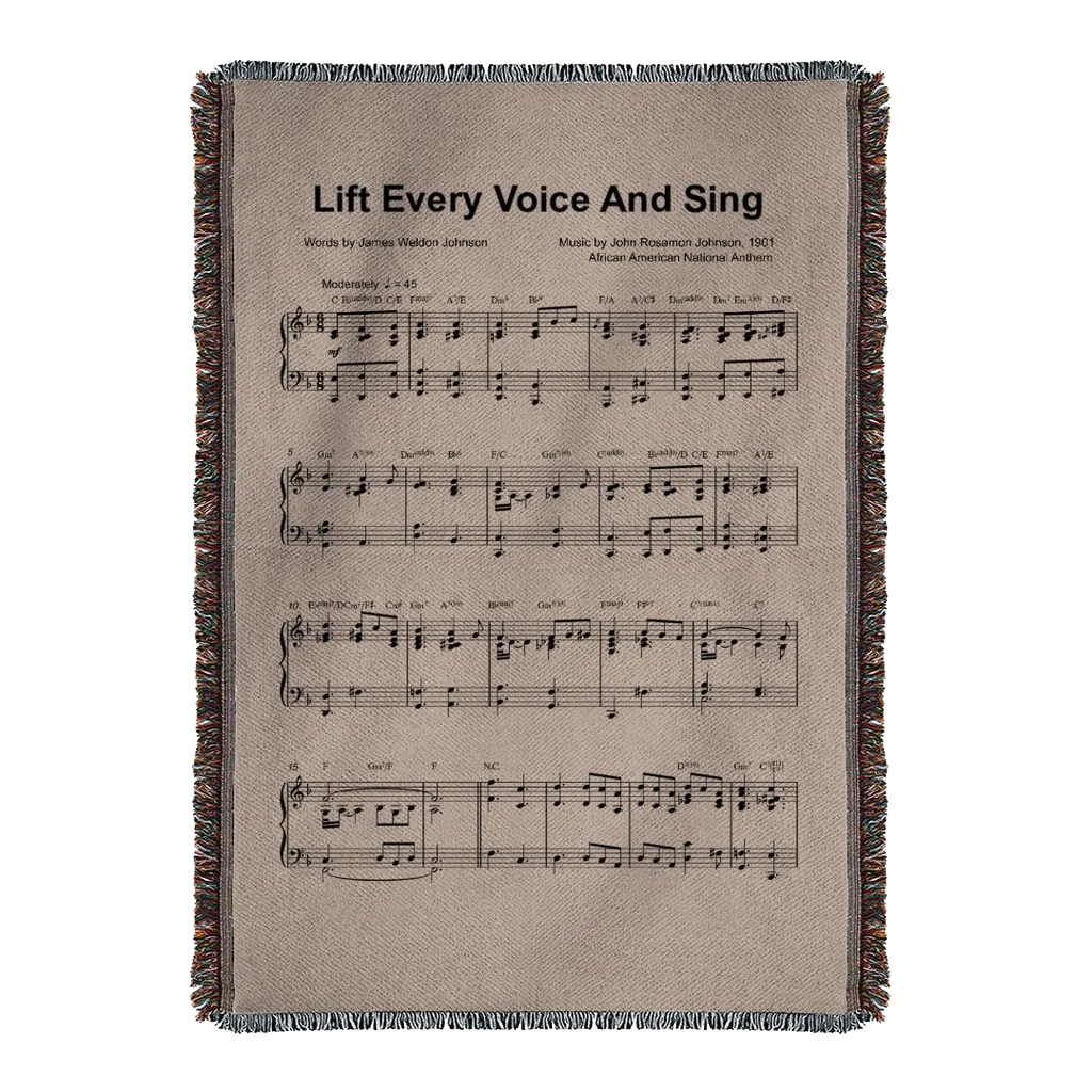 Lift Every Voice and Sing Woven Blanket