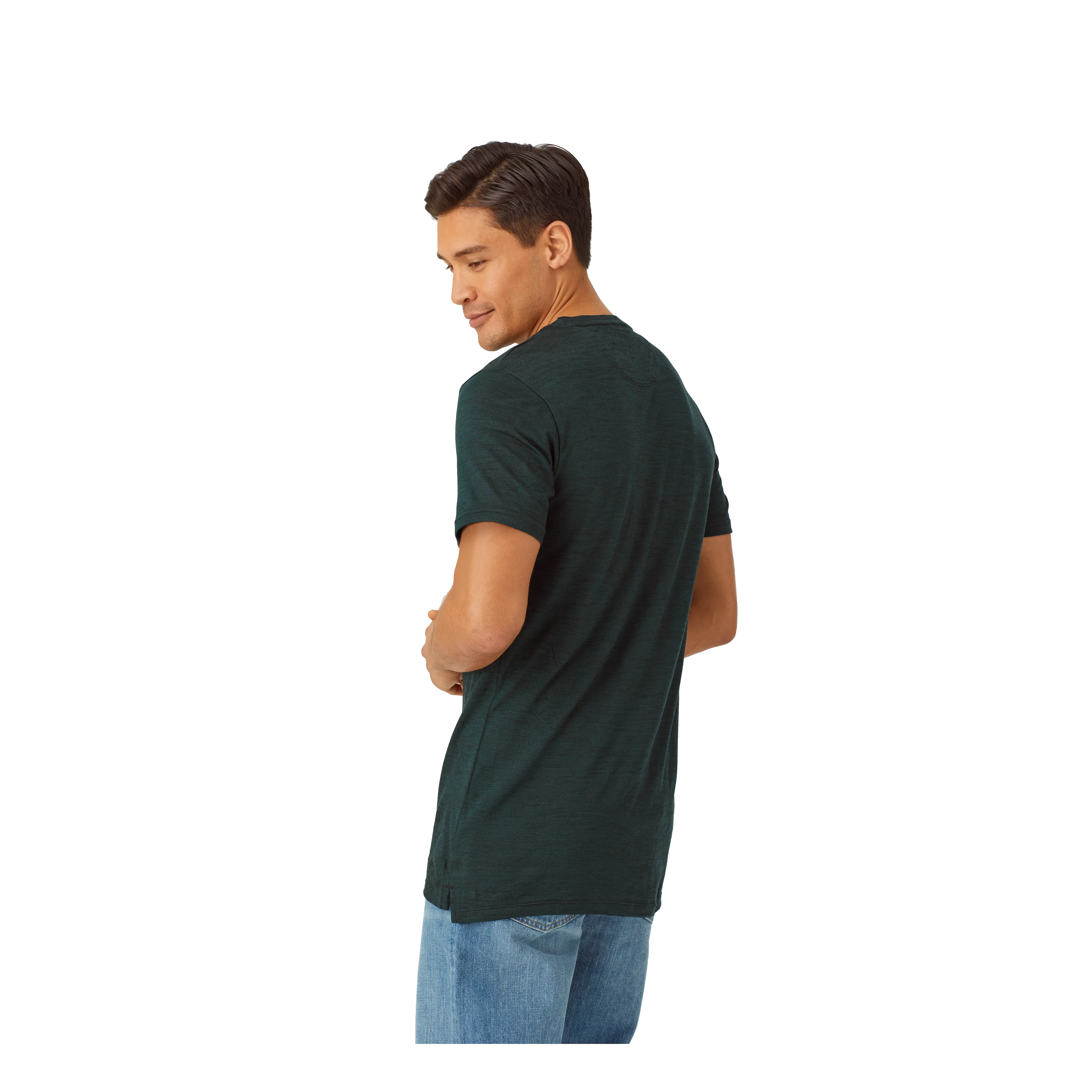 Men's Merino Wool Blend Crew Neck T-Shirt