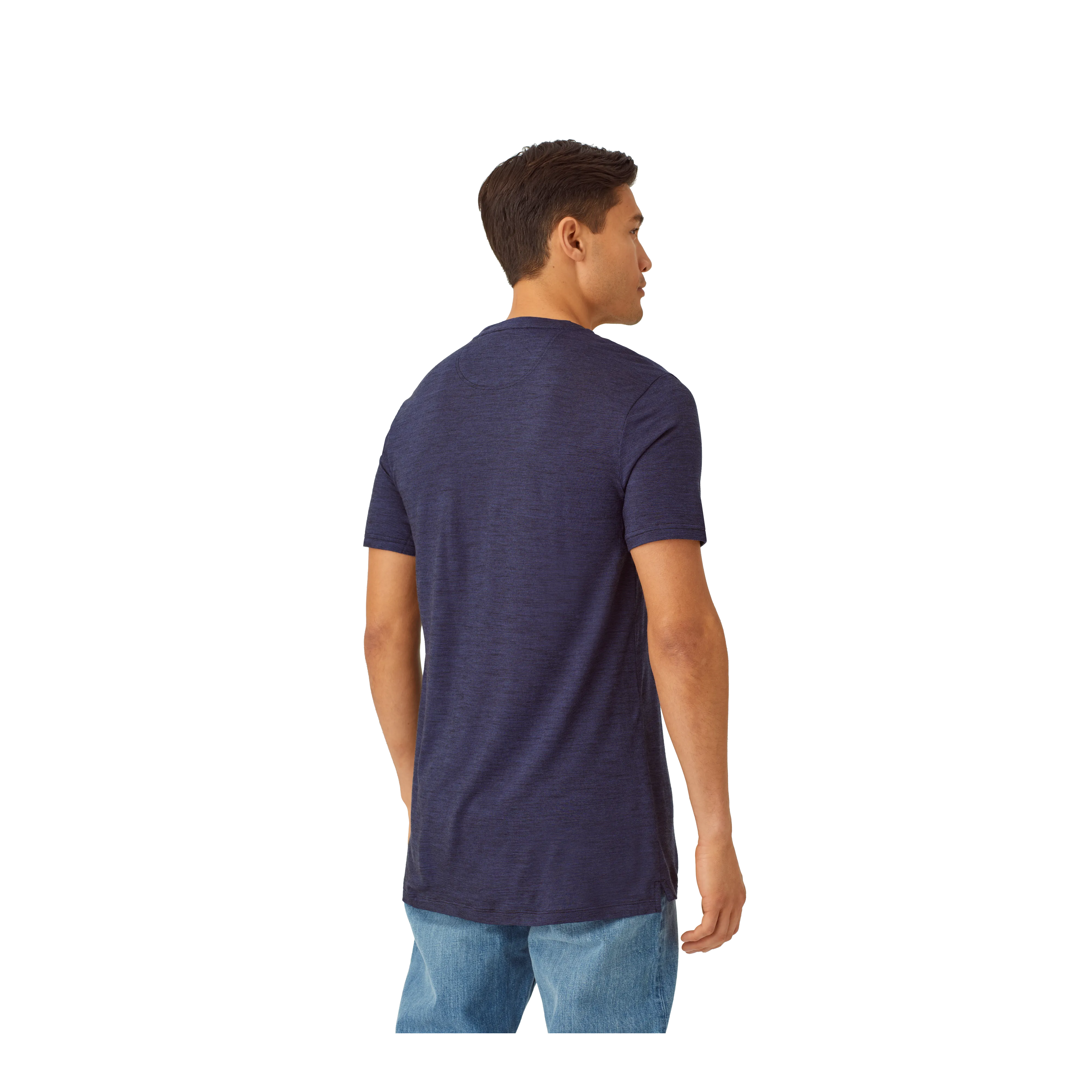 Men's Merino Wool Blend Crew Neck T-Shirt