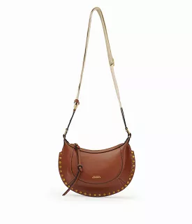 MINI MOON BAG- COGNAC