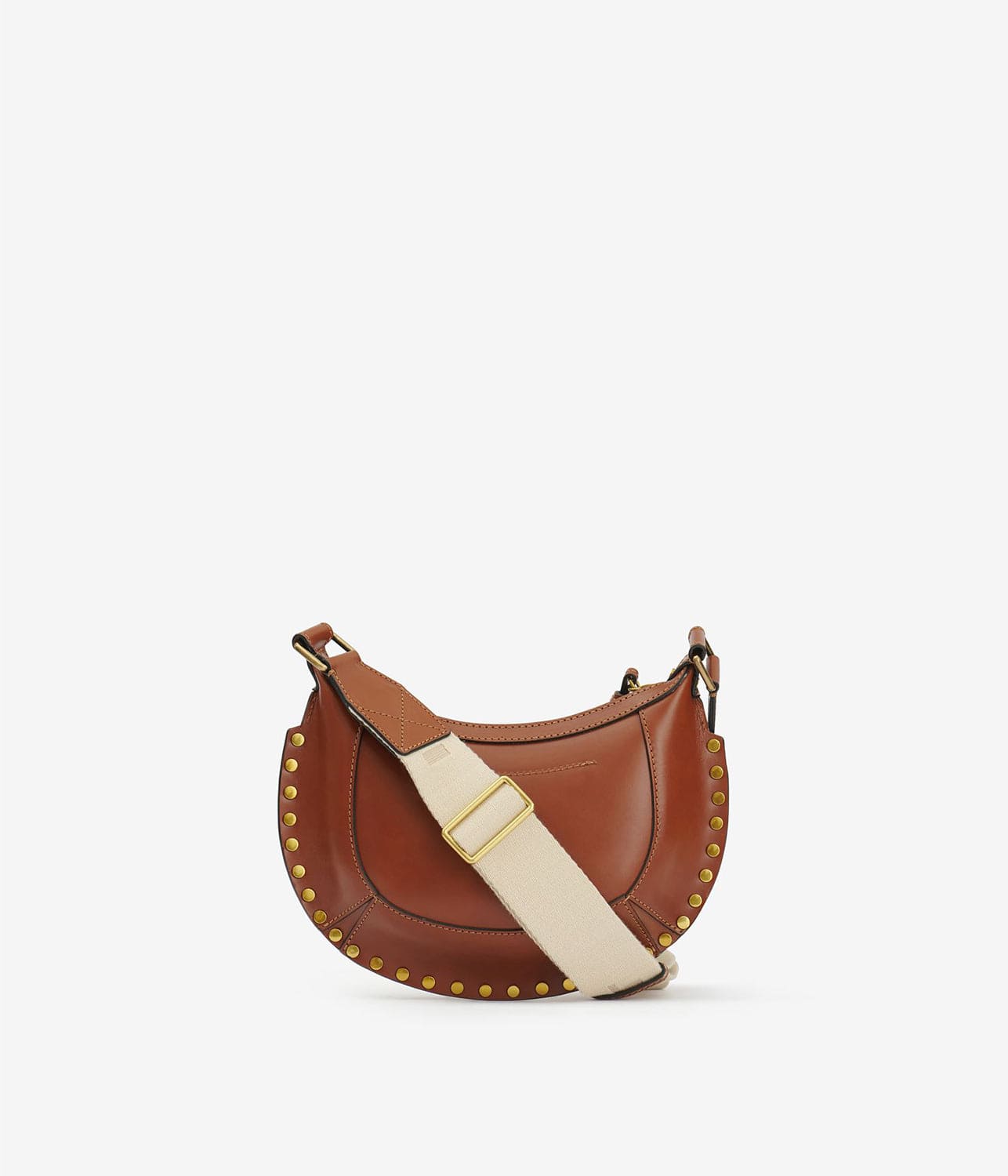 MINI MOON BAG- COGNAC