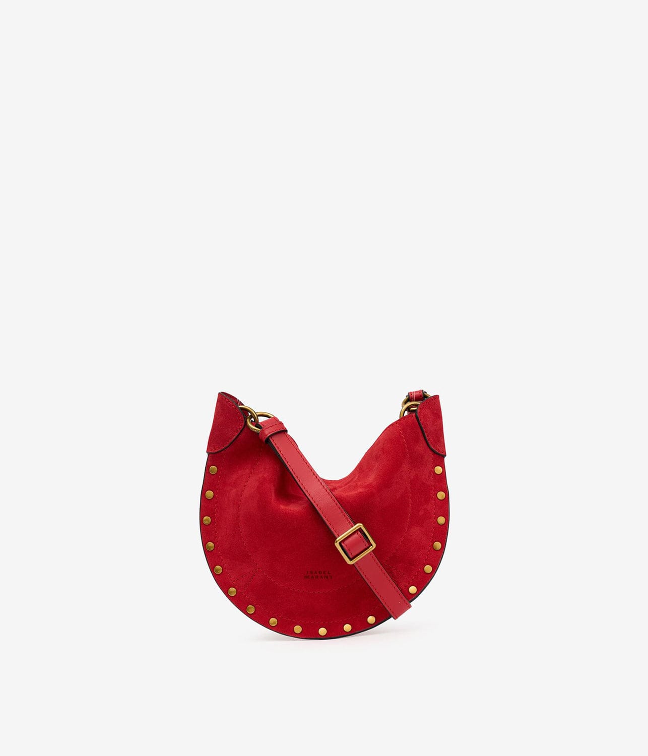 MINI MOON SOFT SHOULDER BAG- SCARLET