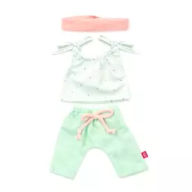 Miniland Clothing Forest Singlet, Leggings & Hairband Set (38 cm Doll)