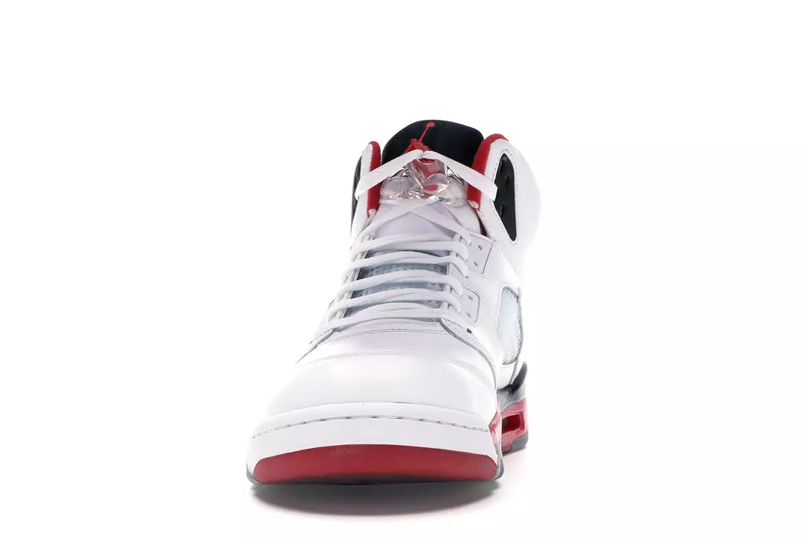 Nike Air Jordan Retro 5 Fire Red Black Tongue