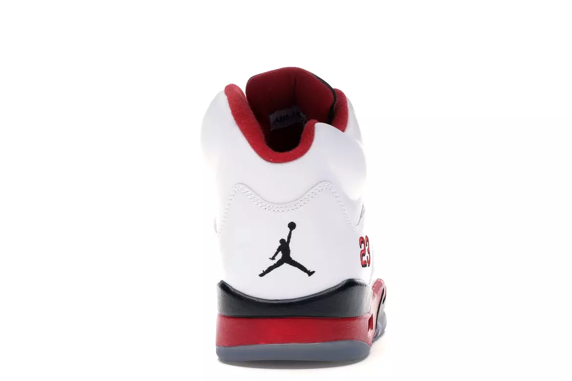 Nike Air Jordan Retro 5 Fire Red Black Tongue