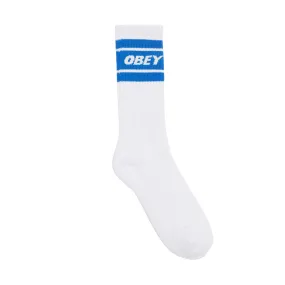 OBEY COOPER II SOCKS // WHITE / PRINCESS BLUE