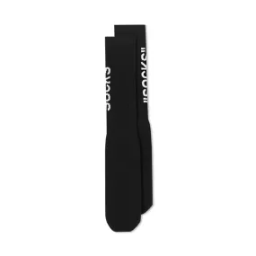 Off-White Quote Socks 'Black'